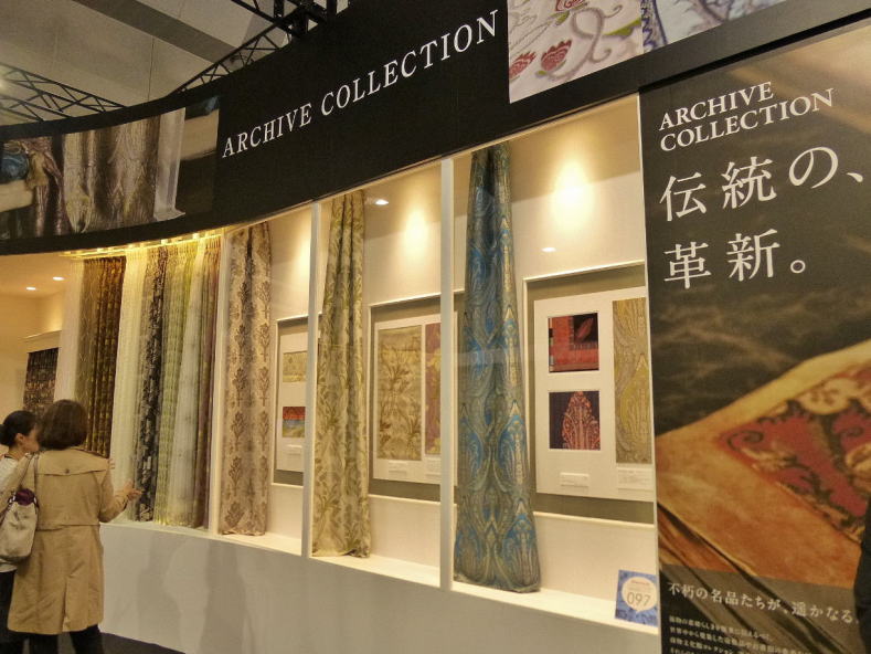 川島織物セルコン　「filo」　アーカイブコレクション。　展示ギャラリー。