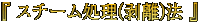 『 スチーム処理(剥離)法 』